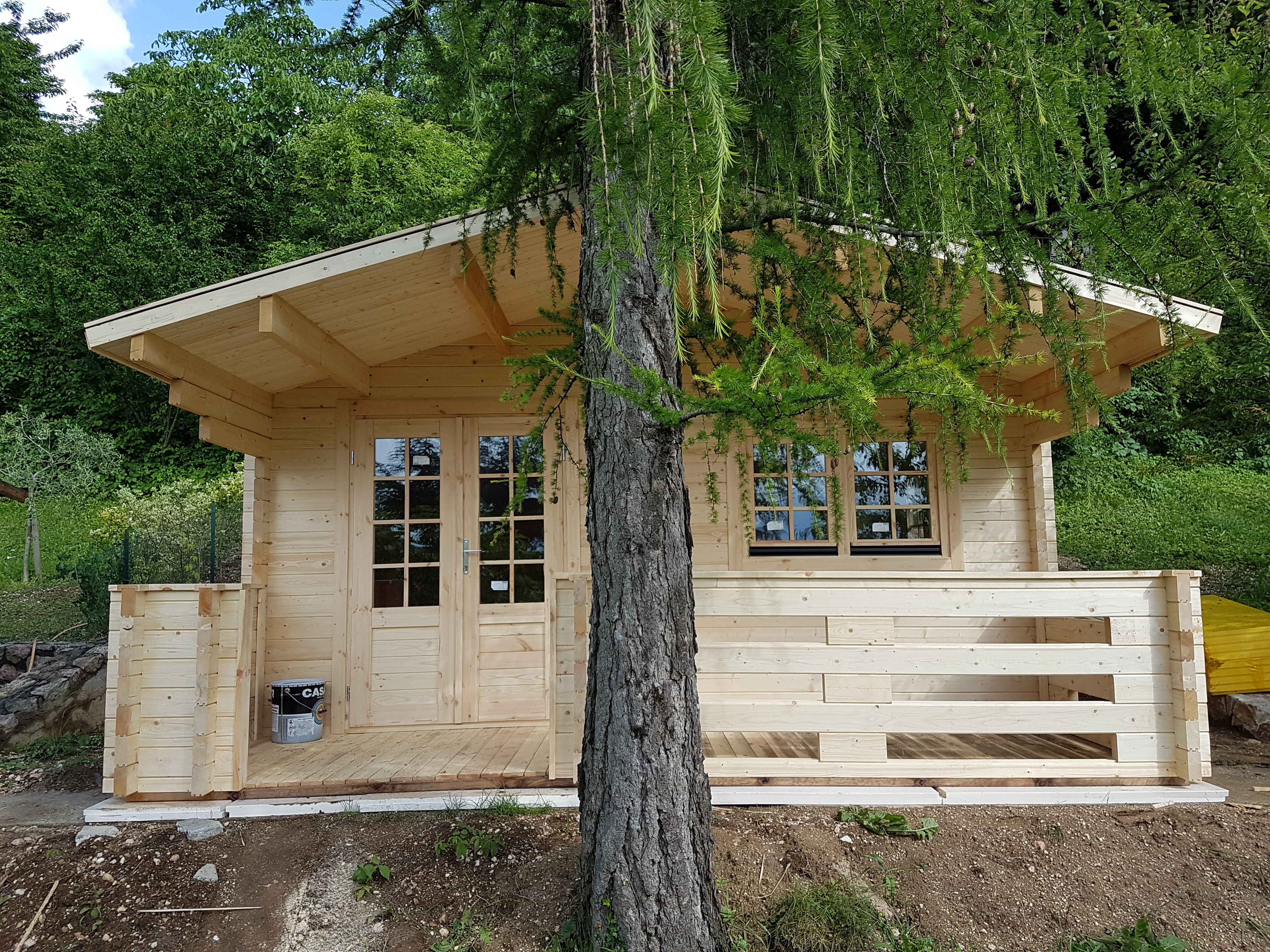 casette in legno per il campeggio