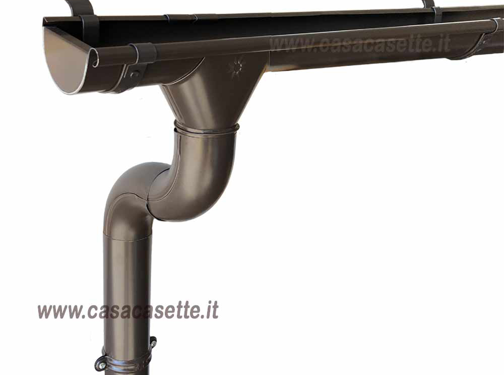 Esempio di lattoneria per casette in legno