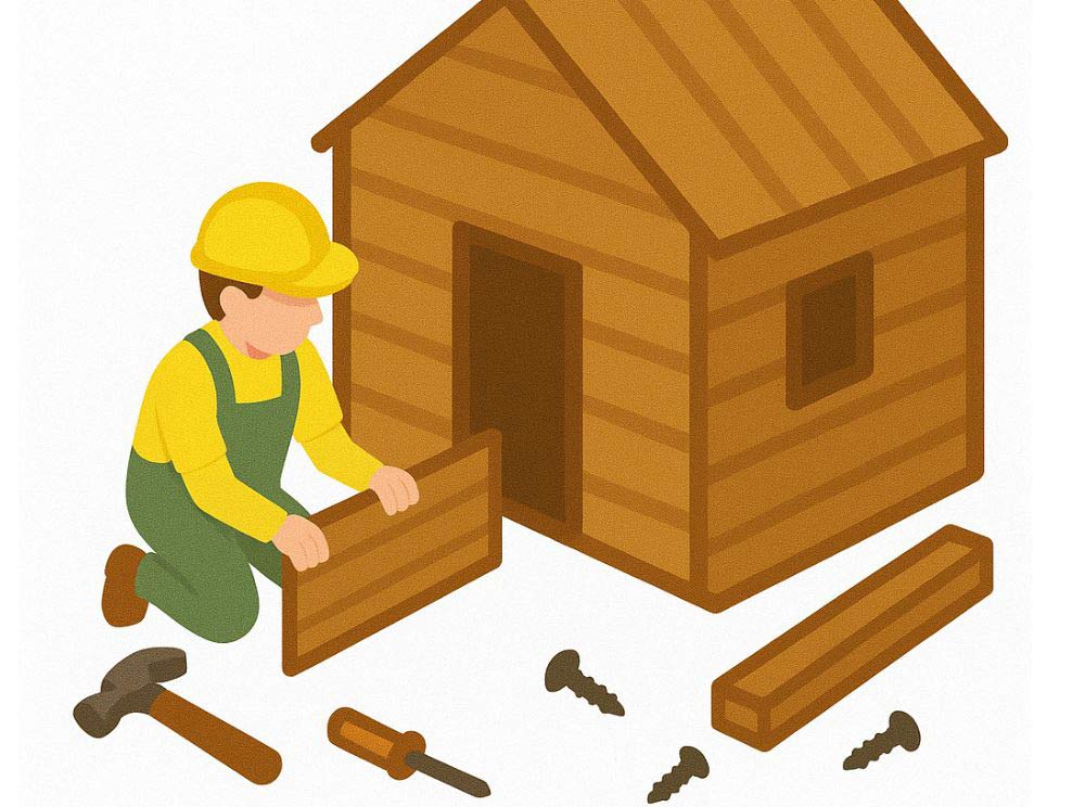 Montaggio casette servizio Montaggio casette servizio