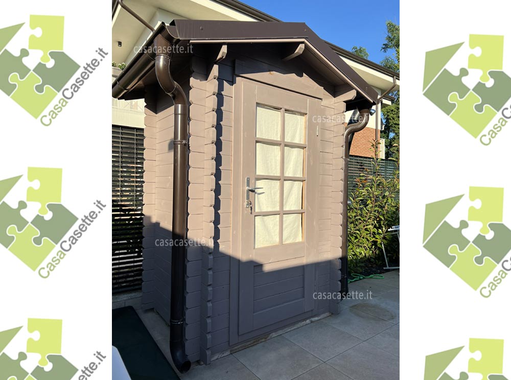 Casetta Novara 15x12 impregnante tortora Casetta modello Novara 15x12 impregnante tortora