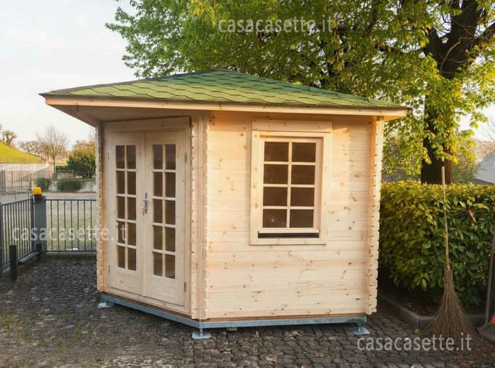 Casetta Venezia 3x3 su telaio acciaio