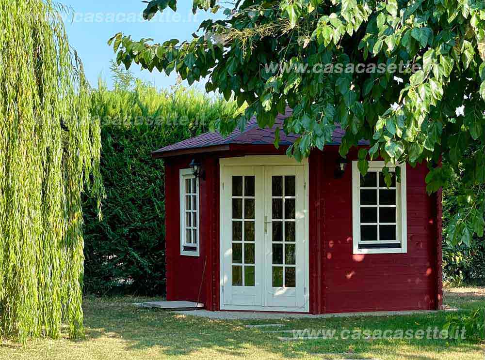 Casetta Venezia 3x3 tegole rosse Casetta Venezia 3x3 tegole rosse smalto