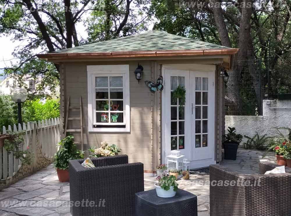 Casetta Venezia 3x3 tegole verdi Casetta Venezia 3x3 tegole verdi smalto