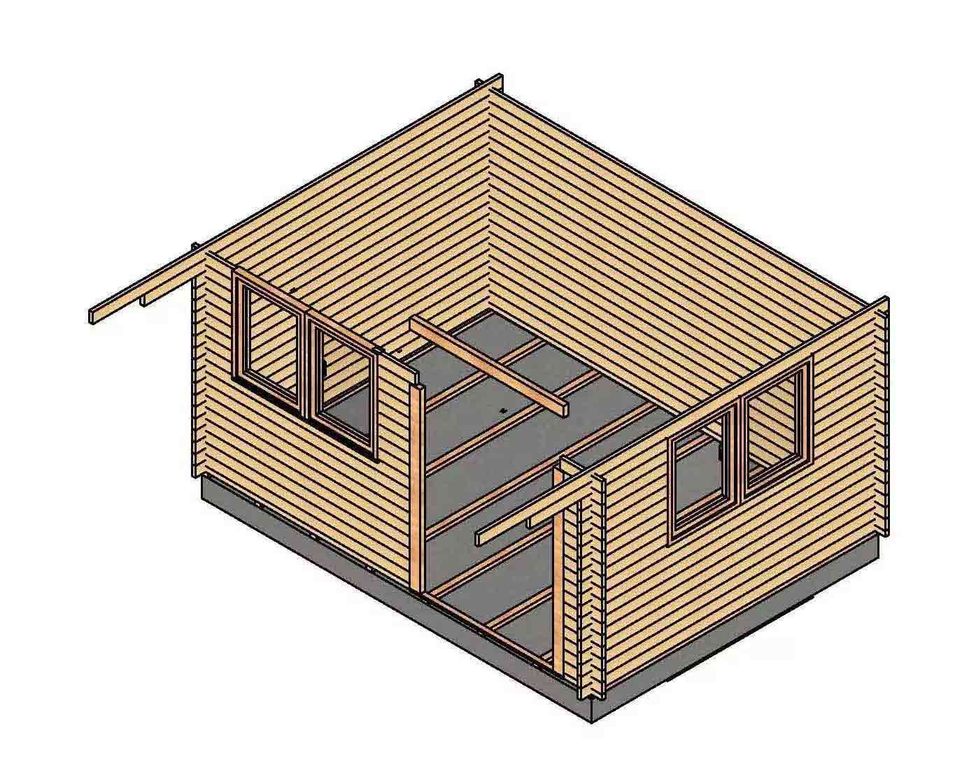 fissaggio porta casetta in legno blockhouse
