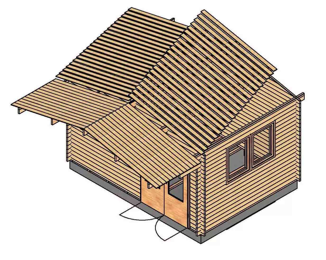 assito tetto casetta in legno