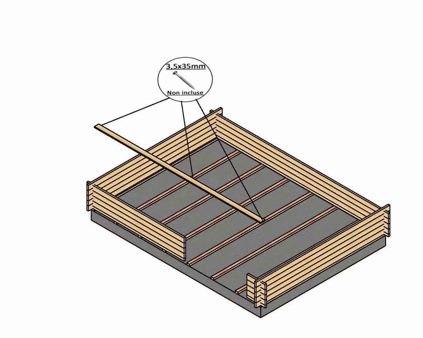 montaggio pavimento casetta in legno