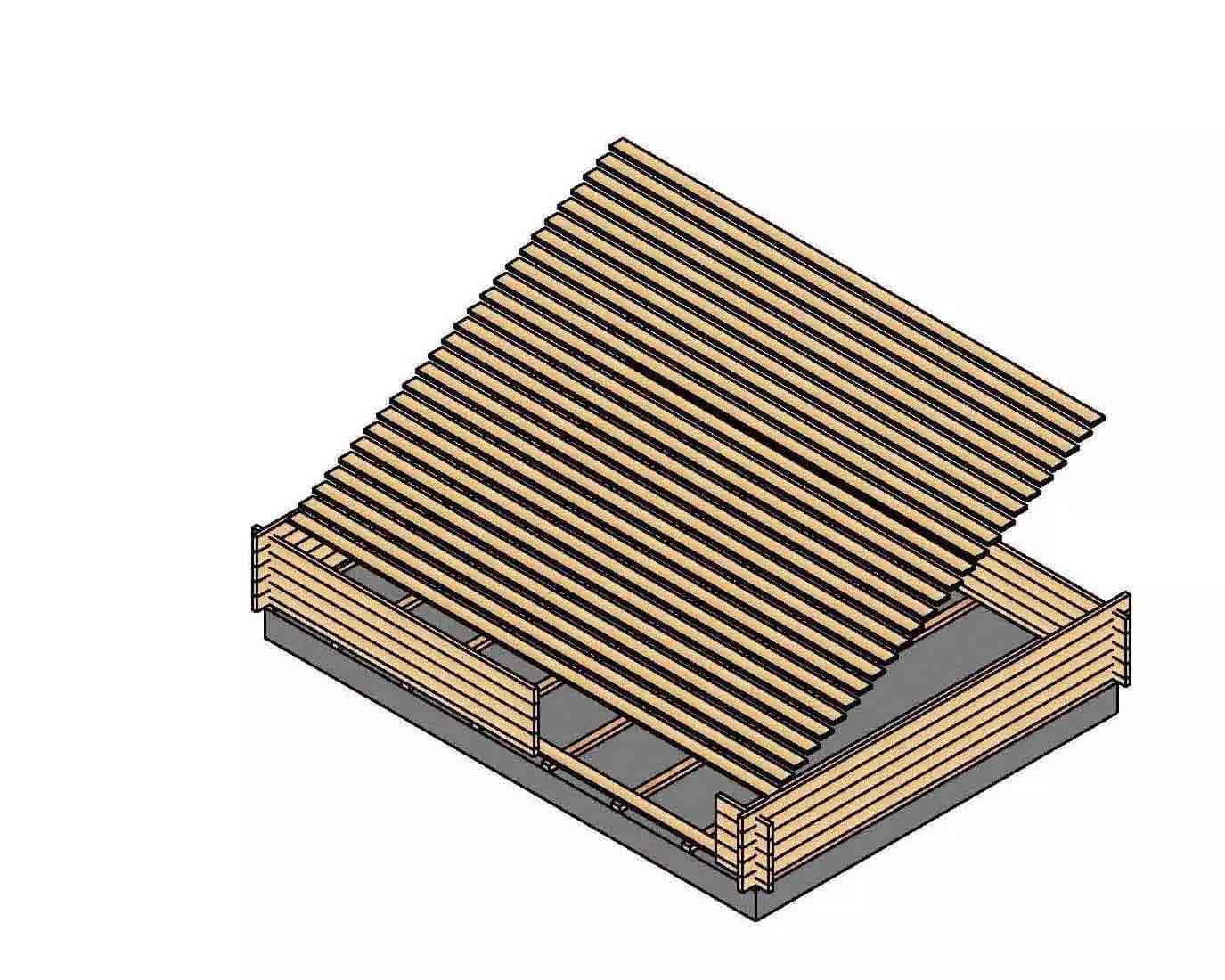pavimento casetta in legno blockhouse