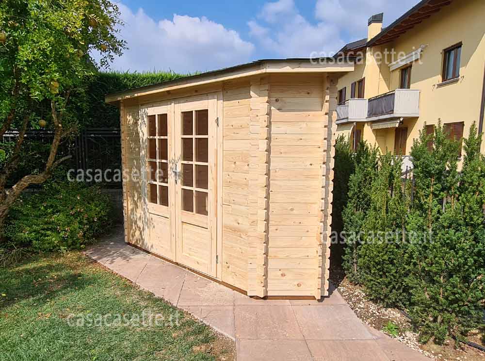posizionare una casetta in giardino