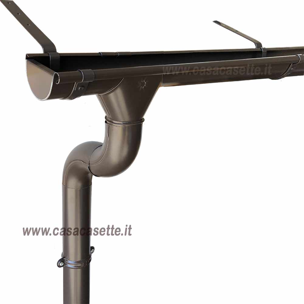 Esempio di lattoneria per casette in legno