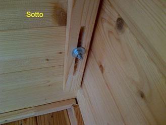  tiranti in legno nelle casette da giardino