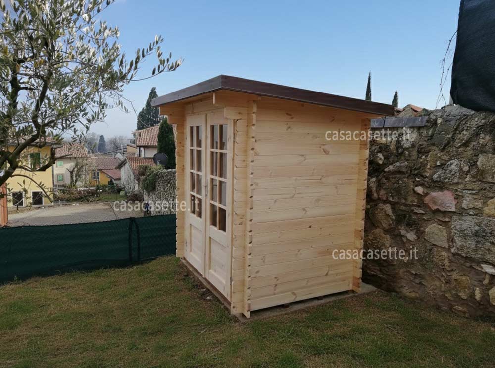 Casetta in legno modello Friuli per attrezzi
