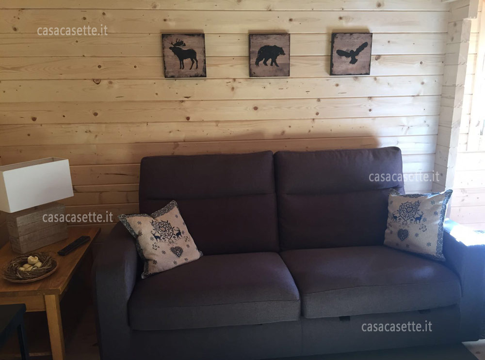 Ambiente abitabile in legno con elevato comfort termico