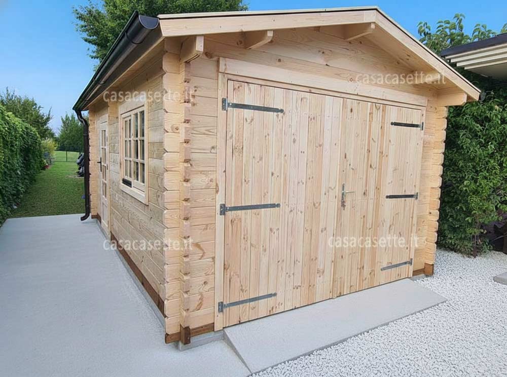 Garage in legno per protezione auto