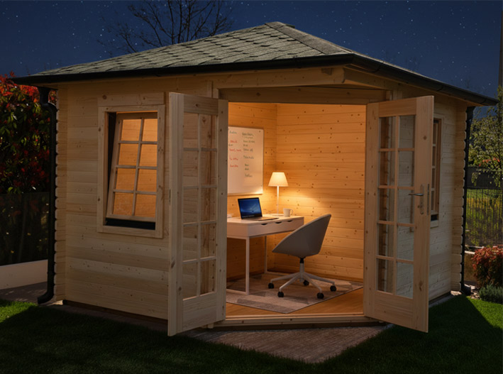 Casetta in legno modello Venezia per ufficio