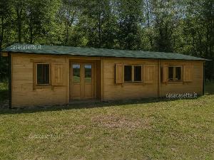 Casetta in legno Andorra misure 90mq abitabile