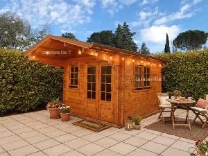 Casetta modello Roma misure 3x3 scossalina colore rame