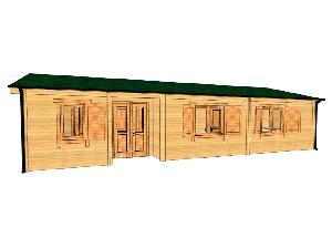 Casetta in legno modello Andorra misure 90mq