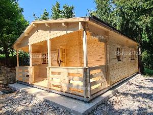 Casetta in legno modello Merano misure 6x6 V.1-V.2