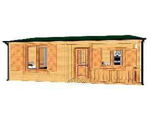 Casetta in legno modello Portofino misure 50mq