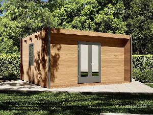Casetta in legno moderna Vittoria Cube misura 5x4