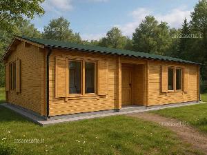 Casetta in legno modello Torino misure 10x7