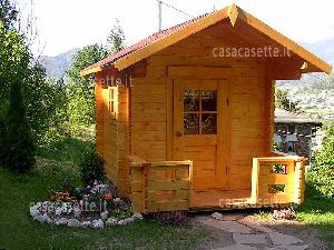 Casetta in legno modello per bambini misure 182x254