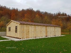 Garage modello Pavia misure 6x6 tegola rossa