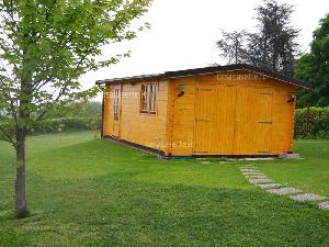 Garage in legno modello Varese misure 4x6 45mm