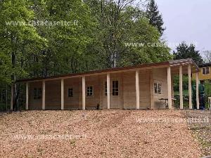 Prefabbricato in legno misure 14x6 vani 5
