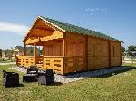 Casetta Brescia 6x6 camping Casetta modello Brescia 6x6 camping personalizzata doppio portone