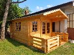 Casetta modello Latina 3x4 veranda