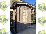 Casetta Novara 15x12 impregnante tortora Casetta modello Novara 15x12 impregnante tortora grondaia