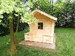 Casetta modello per bambini 182x254 naturale massello