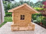 Casetta modello per bambini 182x254 veranda esterna