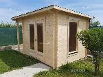 Casetta modello Pesaro 3x25 + portic. 1 blockhouse