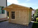 Casetta Verona 3x25 naturale Casetta modello Verona 3x25 naturale grondaia
