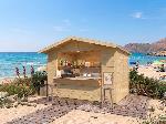 Chiosco modello Cortina 3x2 18mm spiaggia