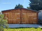 Garage Bergamo 6x6 colore noce chiaro Garage modello Bergamo 6x6 colore noce chiaro