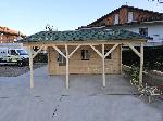 Garage modello Ravenna 66x54 tegole verdi