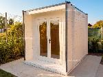 Casetta modello Vittoria Cube 2,5x2,5 bianco impregnante