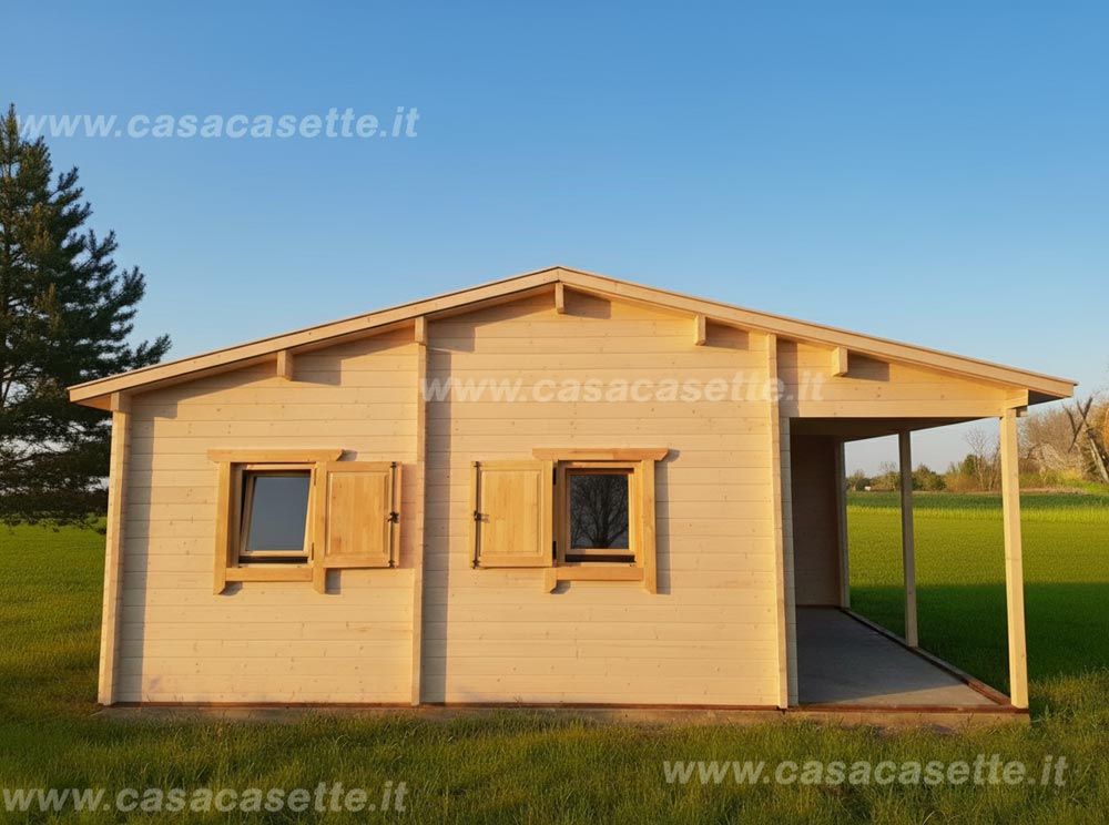 Casetta 10x7 vani 4 finestre Casetta modello 10x7 vani 4 finestre