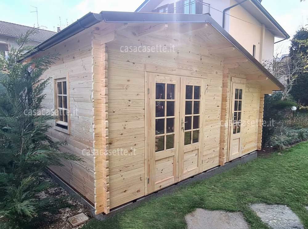 Casetta modello Ancona 5x3 van.2 grondaia acciaio