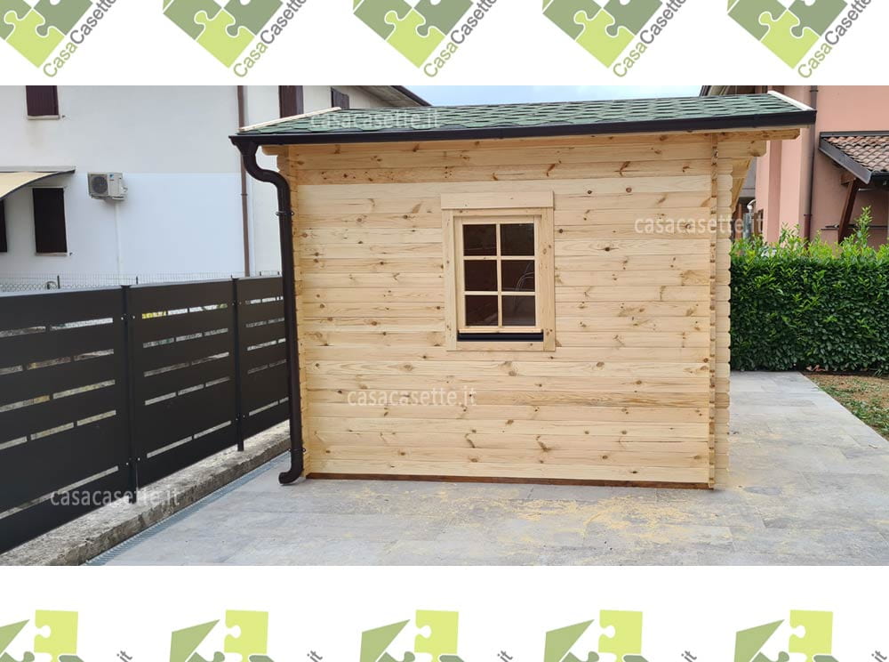 Casetta Ancona 5x3 van.2 lato Casetta modello Ancona 5x3 van.2 lato grondaia