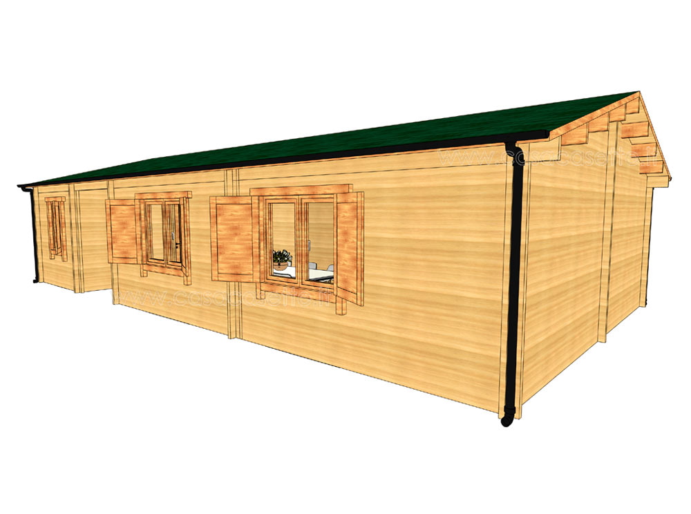 Casetta modello Andorra 90mq massello naturale