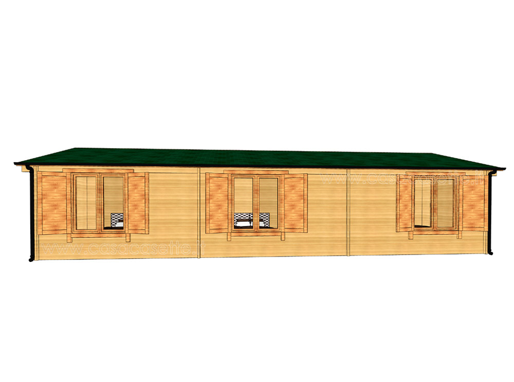 Casetta modello Andorra 90mq tegole canadesi