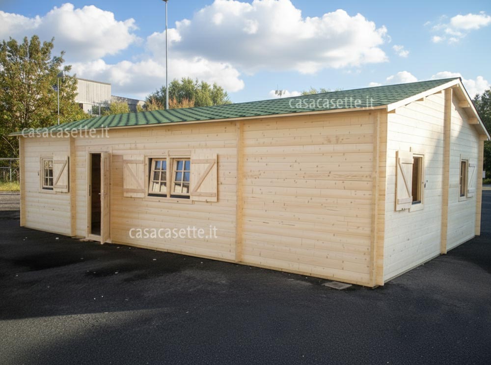 Casetta modello Arezzo 10x7 tegola verde canadese