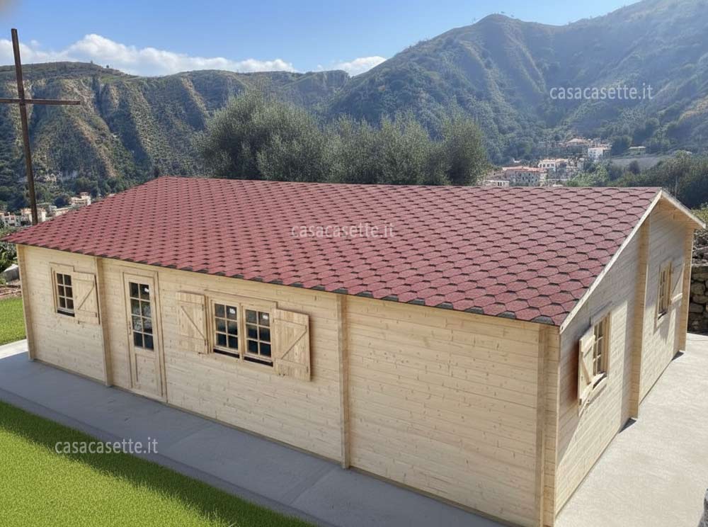 Casetta modello Arezzo 10x7 tegole rosse