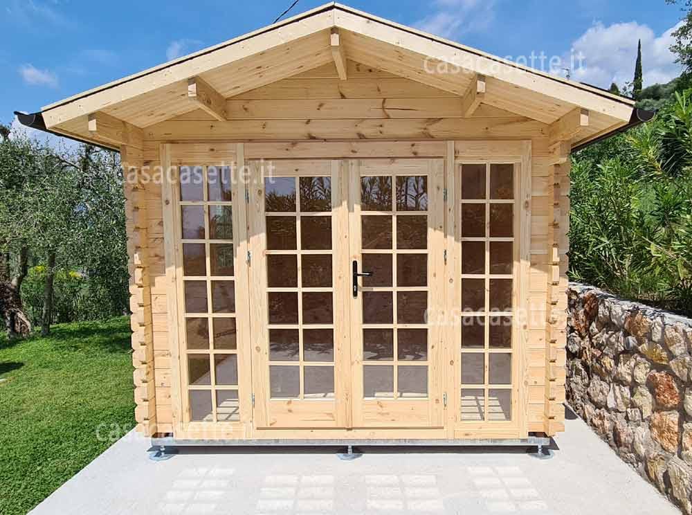 Casetta Bologna 3x3 frontale Casetta modello Bologna 3x3 frontale naturale