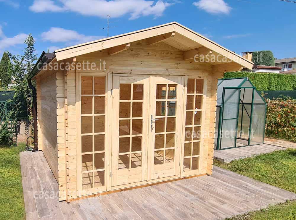 Casetta Bologna 3x3 grondaia Casetta modello Bologna 3x3 grondaia acciaio