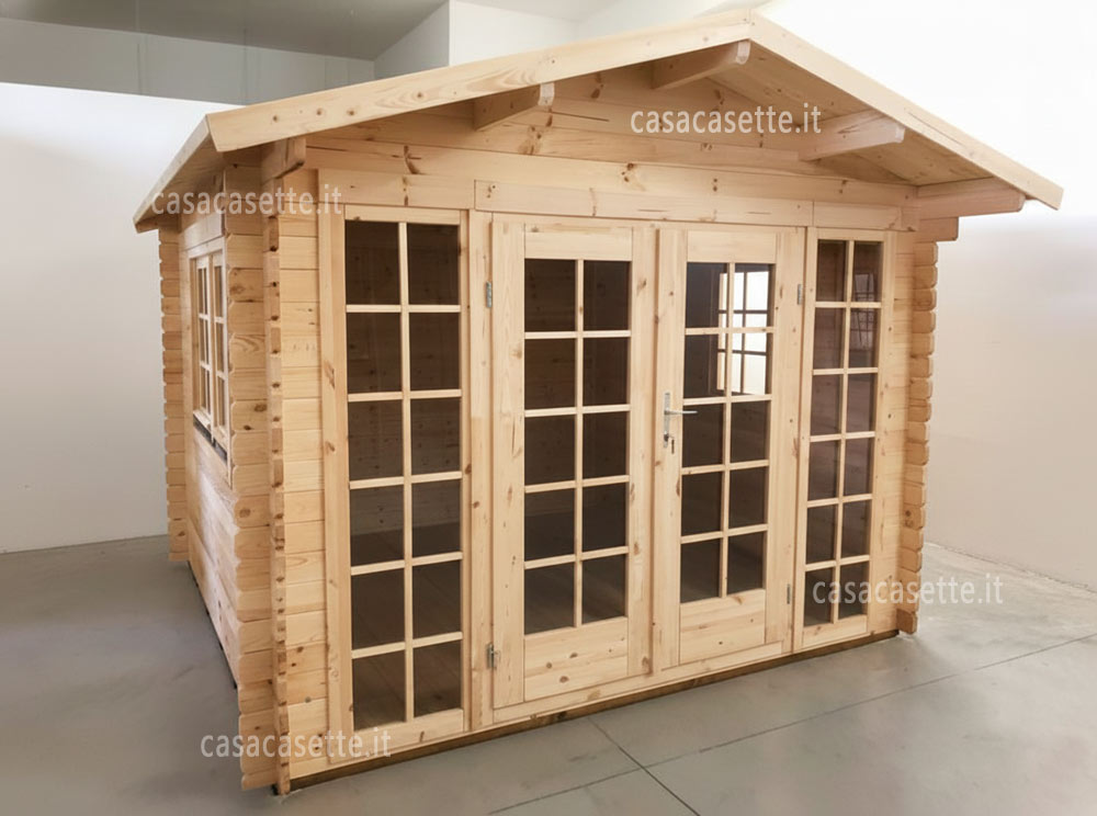 Casetta modello Bologna 3x3 massello naturale
